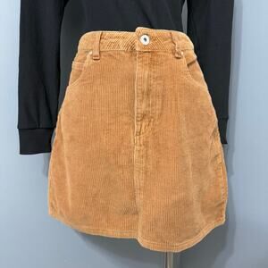 91 Cotton On Womans Corduroy Mini Skirt, Brown, 8